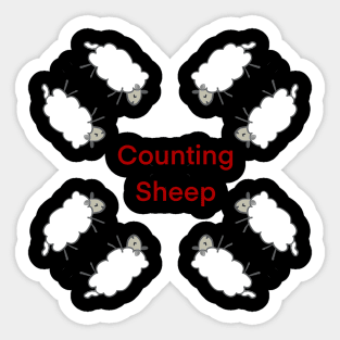 Counting Sheep Sticker